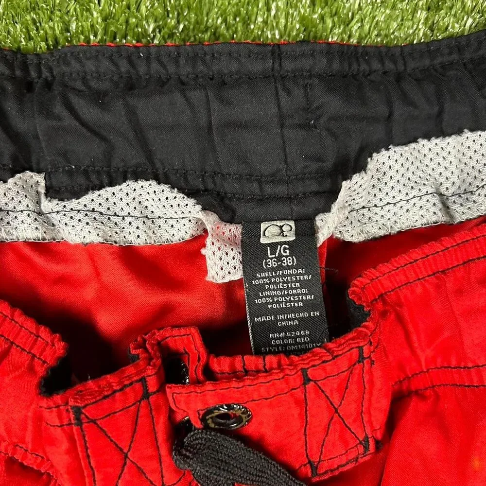 Ocean-pacific Men's Red Swim-briefs-shorts